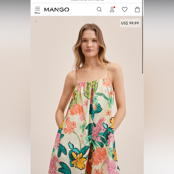 NWT Mango floral print maxi dress Size Small sold out online NWT - Picture 2 of 8